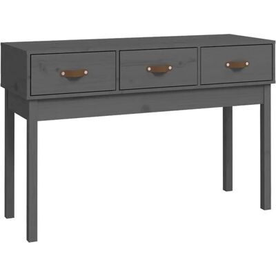 vidaXL Graue Kiefer Konsole 114x40x75 cm - Beistelltisch vidaXL Graue Kiefer Konsole 114x40x75 cm - Beistelltisch