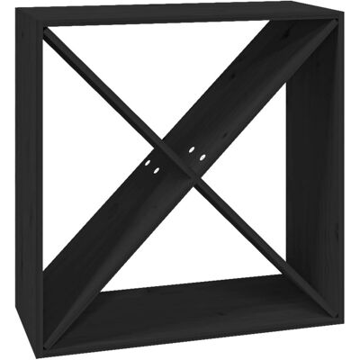 vidaXL 821763 Weinkabinett - Schwarz - Holzlager für Wein vidaXL 821763 Weinkabinett - Schwarz - Holzlager für Wein