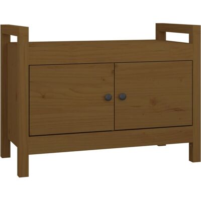 vidaXL Massivholz Kiefer Flurbank Braun - Indoor Bank vidaXL Massivholz Kiefer Flurbank Braun - Indoor Bank