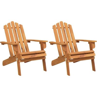 Maisonchic - Acacia Garden Chairs - 2 pcs Adirondack - Durable Outdoor Furniture Maisonchic - Acacia Garden Chairs - 2 pcs Adirondack - Durable Outdoor Furniture