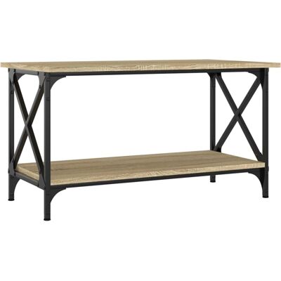 vidaXL Sonoma Eichen Kaffee Tisch - Holzwerkstoff & Eisen vidaXL Sonoma Eichen Kaffee Tisch - Holzwerkstoff & Eisen