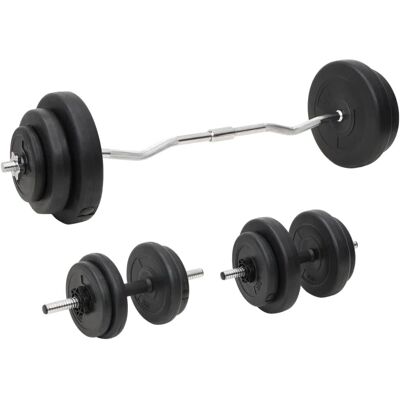 vidaXL Stang sæt med vægte - 60 kg Fitnessudstyr vidaXL Stang sæt med vægte - 60 kg Fitnessudstyr