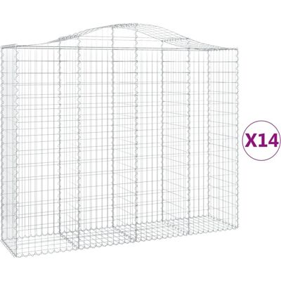 Vidaxl Puutarhan gabionin kaaret - 14 kpl - Hopea - Puutarhatyyppi Vidaxl Puutarhan gabionin kaaret - 14 kpl - Hopea - Puutarhatyyppi
