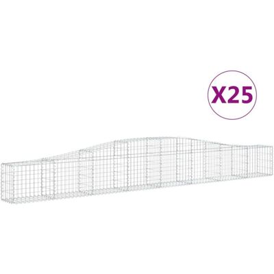vidaXL Gabionit - 25 kaarimaisia teräsaita vidaXL Gabionit - 25 kaarimaisia teräsaita