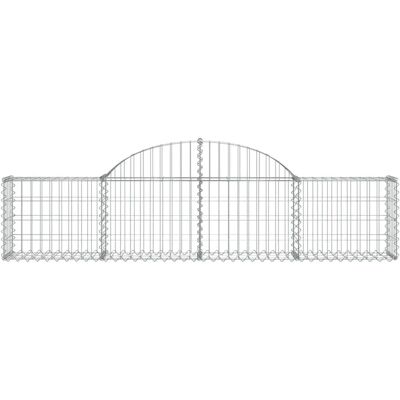 vidaXL Zakrzywione gabiony 8 sztuk - Gabion kosz vidaXL Zakrzywione gabiony 8 sztuk - Gabion kosz