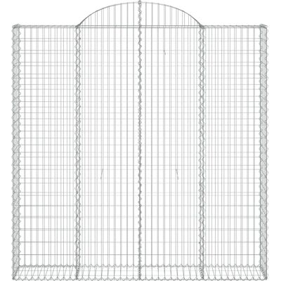 vidaXL Bogenförmige Gabionenkörbe - 7 Stück, 200x30x200/220 cm - Gartendekoration vidaXL Bogenförmige Gabionenkörbe - 7 Stück, 200x30x200/220 cm - Gartendekoration