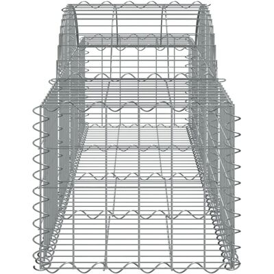 vidaXL Gewölbte Gabionen 10 Stück - Gartenmauer vidaXL Gewölbte Gabionen 10 Stück - Gartenmauer