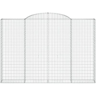 vidaXL Bogen-Gabionen - Garten Dekor und Schalldämmung - 300x30x200/220 cm vidaXL Bogen-Gabionen - Garten Dekor und Schalldämmung - 300x30x200/220 cm