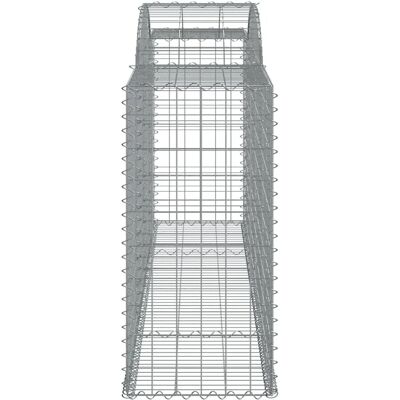vidaXL Bogenförmige Gabionen 6 Stück 300x50x100/120 cm - Gabionenkorb vidaXL Bogenförmige Gabionen 6 Stück 300x50x100/120 cm - Gabionenkorb