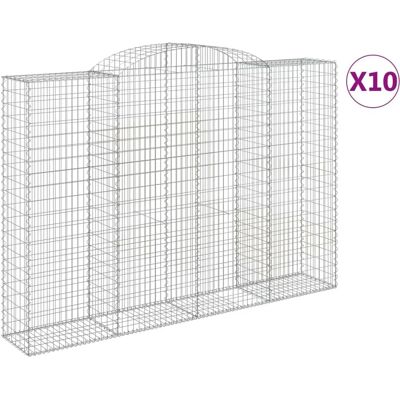 vidaXL Bogen-Gabionen – Steinkorb - Gabion vidaXL Bogen-Gabionen – Steinkorb - Gabion