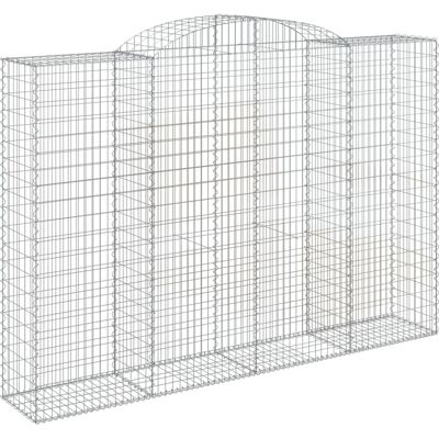 vidaXL Bogen-Gabionen - 12 Stück - 300x50x200/220 cm - Gartenmauer vidaXL Bogen-Gabionen - 12 Stück - 300x50x200/220 cm - Gartenmauer