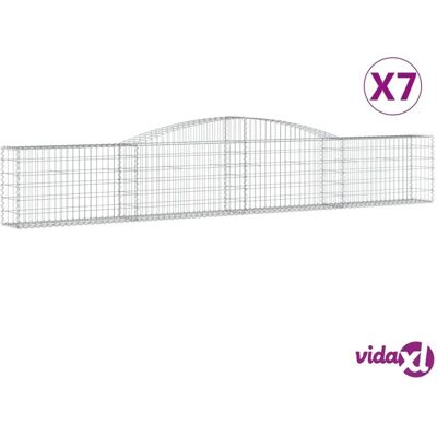 vidaXL Łukowe Gabiony 7 szt - Murek Ogrodowy vidaXL Łukowe Gabiony 7 szt - Murek Ogrodowy