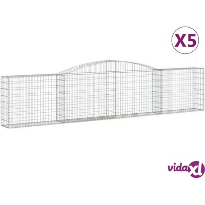 vidaXL Bogenförmige Gabionen - Gartendekoration vidaXL Bogenförmige Gabionen - Gartendekoration