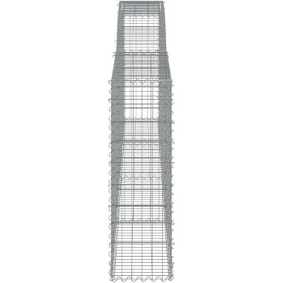 vidaXL Gebogene Gabionen 4 Stück 400x30x100/120 cm Verzinktes Eisen vidaXL Gebogene Gabionen 4 Stück 400x30x100/120 cm Verzinktes Eisen