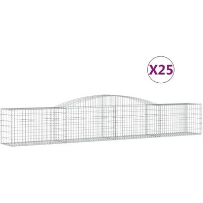 vidaXL Bogenförmige Gabionen - Gartendekoration vidaXL Bogenförmige Gabionen - Gartendekoration