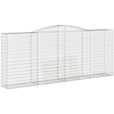 vidaXL Bogen-Gabionen 15 Stück - 400x50x160/180 cm - Verzinktes Eisen vidaXL Bogen-Gabionen 15 Stück - 400x50x160/180 cm - Verzinktes Eisen