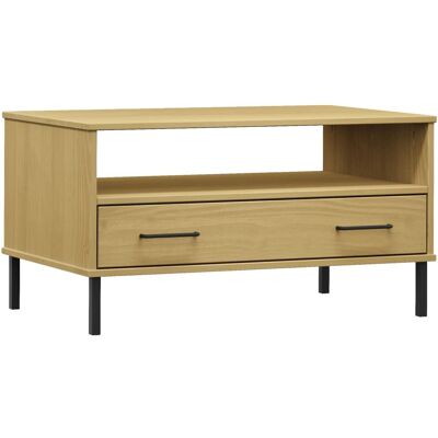 vidaXL OSLO Massivholz Couchtisch - Braun vidaXL OSLO Massivholz Couchtisch - Braun