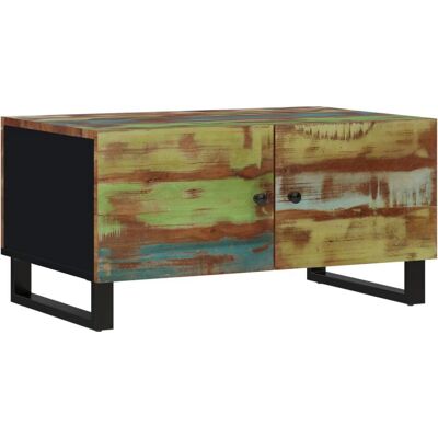 vidaXL 350638 Mehrfarbiger recycelter Holz Couchtisch - Beistelltisch vidaXL 350638 Mehrfarbiger recycelter Holz Couchtisch - Beistelltisch