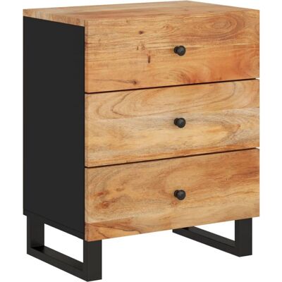 vidaXL 350661 Mesita de noche - Madera de acacia maciza vidaXL 350661 Mesita de noche - Madera de acacia maciza