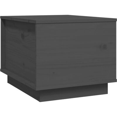 vidaXL 813412 Couchtisch Grau Massives Kiefernholz - Beistelltisch vidaXL 813412 Couchtisch Grau Massives Kiefernholz - Beistelltisch