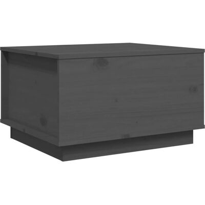 vidaXL 813417 Couchtisch Grau Massives Kiefernholz - Beistelltisch vidaXL 813417 Couchtisch Grau Massives Kiefernholz - Beistelltisch