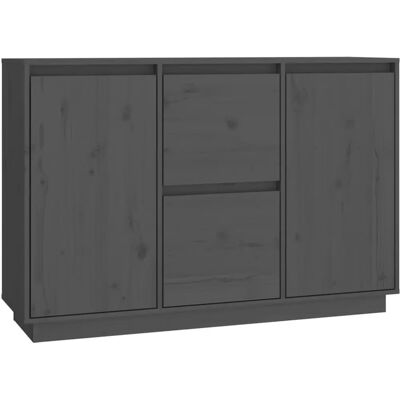 vidaXL 814311 Aparador de pino gris - Mueble auxiliar vidaXL 814311 Aparador de pino gris - Mueble auxiliar
