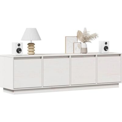 vidaXL Mueble de TV de Pino Macizo - Consola de TV para Interior Unidad de Medios vidaXL Mueble de TV de Pino Macizo - Consola de TV para Interior Unidad de Medios