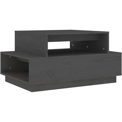 vidaXL 814516 Couchtisch - Massiv Kiefer - Grau vidaXL 814516 Couchtisch - Massiv Kiefer - Grau