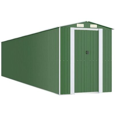 vidaXL Gartenschuppen Grün 192x938x223 cm Verzinkter Stahl - Gartenschuppen vidaXL Gartenschuppen Grün 192x938x223 cm Verzinkter Stahl - Gartenschuppen