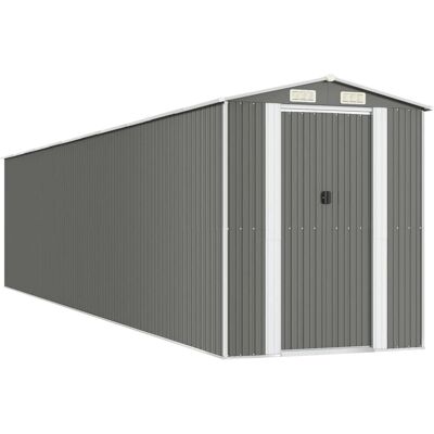 vidaXL Gartenhaus Verzinkter Stahl 192x938x223 cm - Gartenhaus vidaXL Gartenhaus Verzinkter Stahl 192x938x223 cm - Gartenhaus