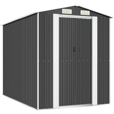 vidaXL Tuinschuur gegalvaniseerd staal buiten gereedschapopslag 192x274x223 cm vidaXL Tuinschuur gegalvaniseerd staal buiten gereedschapopslag 192x274x223 cm