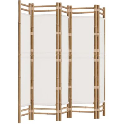 vidaXL 5-Panel Foldbar Rumsdeler - Cremehvid - 200x180cm vidaXL 5-Panel Foldbar Rumsdeler - Cremehvid - 200x180cm