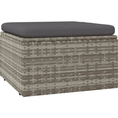 MAISONCHIC Gartenhocker mit Kissen - Grau - Gartenhocker MAISONCHIC Gartenhocker mit Kissen - Grau - Gartenhocker