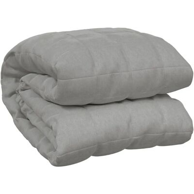 vidaXL Grijze Gewichtsdeken 120x180 cm 5 kg - Gewichtsdeken vidaXL Grijze Gewichtsdeken 120x180 cm 5 kg - Gewichtsdeken