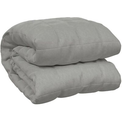 vidaXL Gewichtsdecke grau 150x200 cm 7 kg Stoff vidaXL Gewichtsdecke grau 150x200 cm 7 kg Stoff
