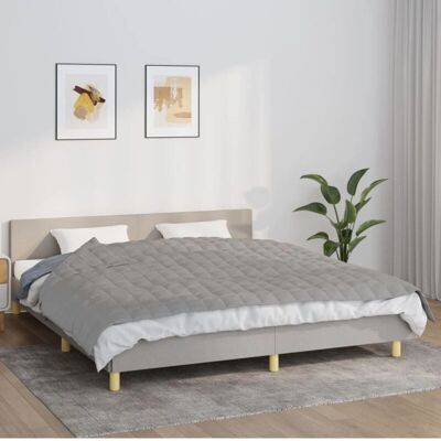 vidaXL Gewichtsdeken Grijs 155x220 cm 11 kg - Gewichtsdeken vidaXL Gewichtsdeken Grijs 155x220 cm 11 kg - Gewichtsdeken