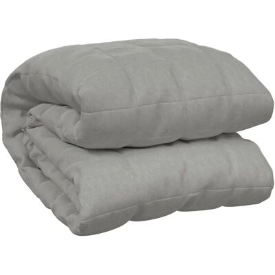 vidaXL Graue Gewichtdecke - 220x235 cm, 15 kg - Schlaf- und Beruhigungsdecke vidaXL Graue Gewichtdecke - 220x235 cm, 15 kg - Schlaf- und Beruhigungsdecke
