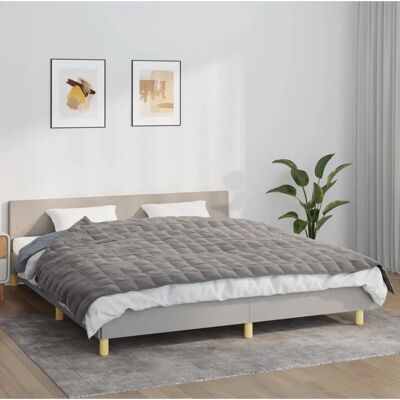 vidaXL Graue Gewichtsdecke 155x220 cm 11 kg - Weighted Blanket vidaXL Graue Gewichtsdecke 155x220 cm 11 kg - Weighted Blanket