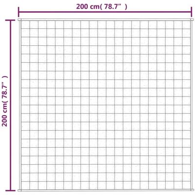 vidaXL Vægtet tæppe lys creme 200x200 cm 9 kg stof (350814) vidaXL Vægtet tæppe lys creme 200x200 cm 9 kg stof (350814)
