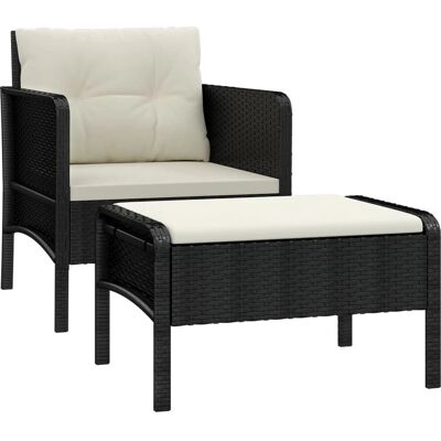 Conjunto de Móveis de Exterior VidaXL - Rattan Durável Conjunto de Móveis de Exterior VidaXL - Rattan Durável