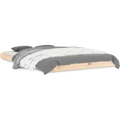 Cadre de lit vidaXL pin 120x190cm - Moderne et Rustique Cadre de lit vidaXL pin 120x190cm - Moderne et Rustique