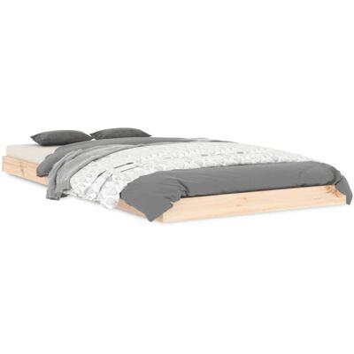 vidaXL 823479 Massief Dennenhouten Bedframe - Slaapkamer Bed vidaXL 823479 Massief Dennenhouten Bedframe - Slaapkamer Bed