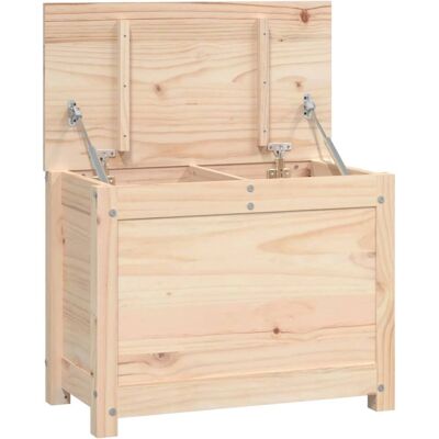 vidaXL Natürliche Kiefernholz Aufbewahrungsbox - 60x32x45.5 cm vidaXL Natürliche Kiefernholz Aufbewahrungsbox - 60x32x45.5 cm