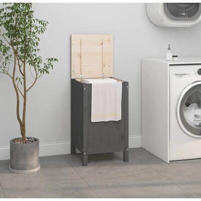 vidaXL Boîte à linge en pin massif - Rangement rustique 44x44x76 cm - Publicité vidaXL Boîte à linge en pin massif - Rangement rustique 44x44x76 cm - Publicité