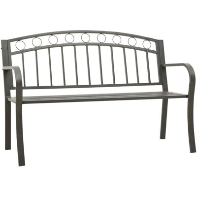 MAISONCHIC Havebænk - Stål grå 120cm - Have møbler MAISONCHIC Havebænk - Stål grå 120cm - Have møbler