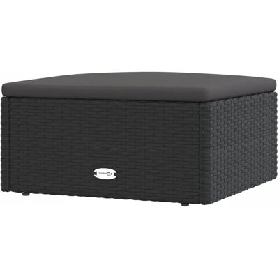 vidaXL Gartentisch mit Kissen - Poly Rattan & Stahl vidaXL Gartentisch mit Kissen - Poly Rattan & Stahl