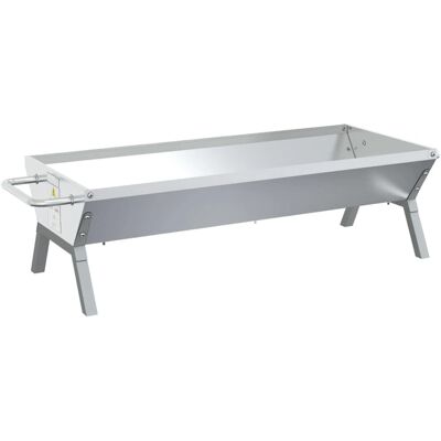 vidaXL Roestvrij Stalen BBQ Bak - Groot voor Buiten vidaXL Roestvrij Stalen BBQ Bak - Groot voor Buiten
