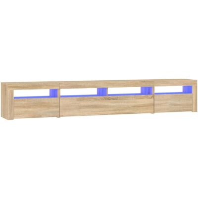 vidaXL TV-skab - Sonoma eg med LED-lys vidaXL TV-skab - Sonoma eg med LED-lys