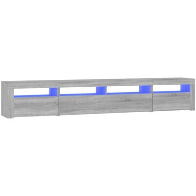 vidaXL 3152728 Grå Sonoma TV-skab med LED-lys - Medieenhed vidaXL 3152728 Grå Sonoma TV-skab med LED-lys - Medieenhed