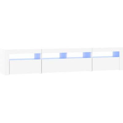 vidaXL 3152730 Hvid TV-skab med LED-lys - TV-skab vidaXL 3152730 Hvid TV-skab med LED-lys - TV-skab